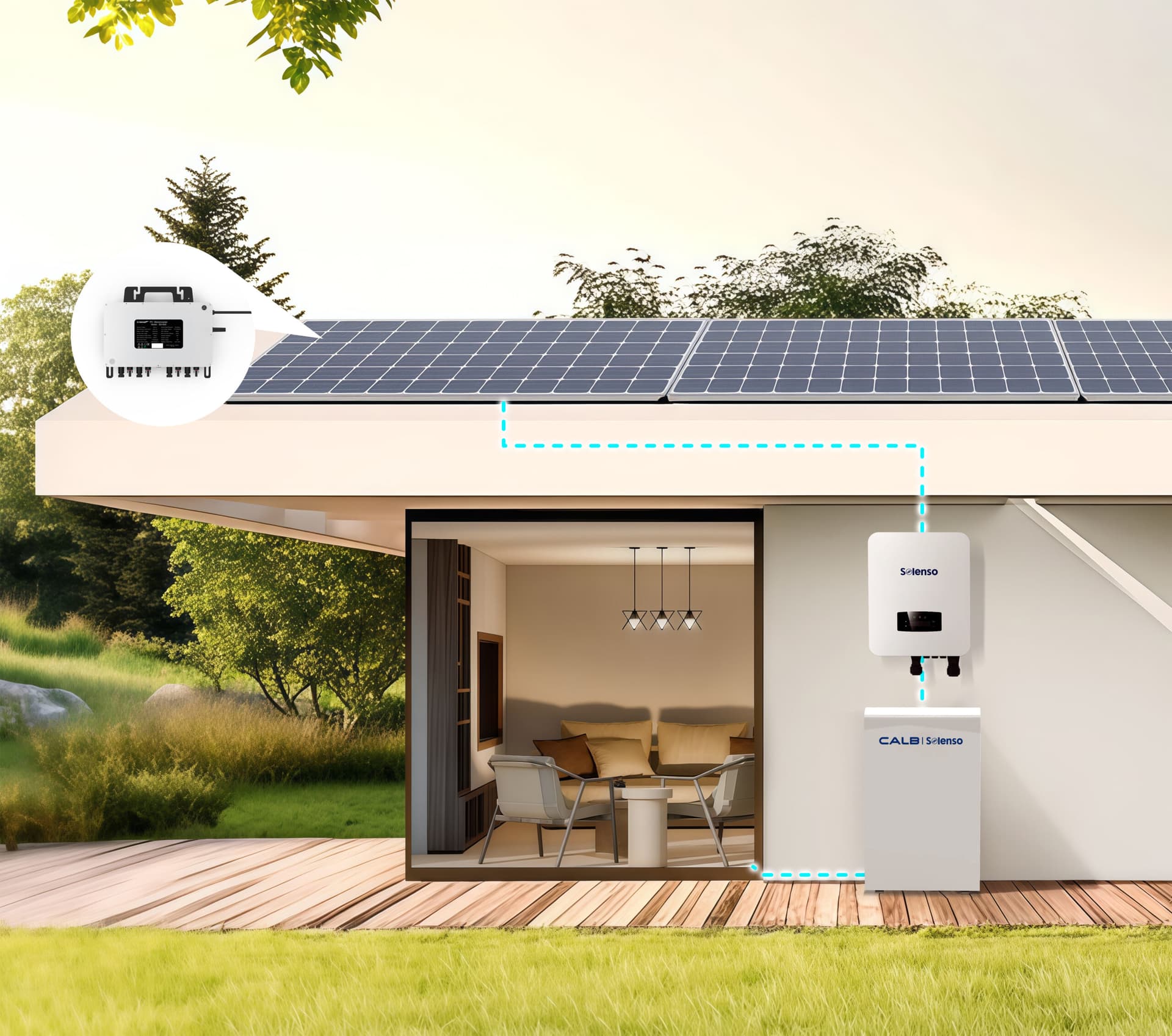 Équipe Solenso sur une installation photovoltaïque