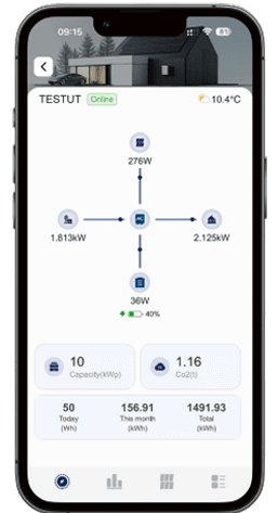 Écran 3 de l’application Solenso EMS