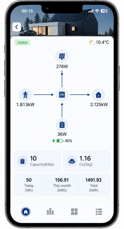 Écran 3 de l’application Solenso EMS