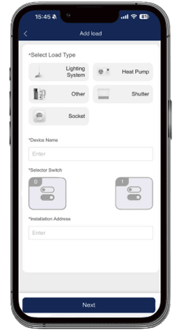 Écran 5 de l’application Solenso EMS