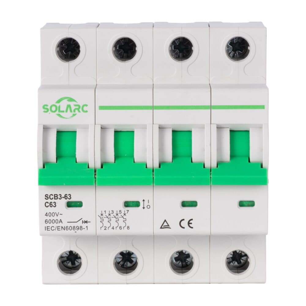 Disjoncteur modulaire : SOLARC SCB3-63